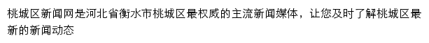 河北桃城区新闻网网站详情