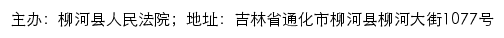 柳河县人民法院司法公开网网站详情