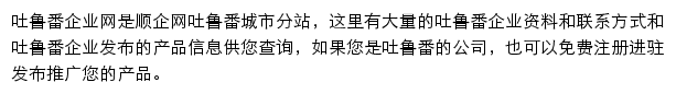 吐鲁番企业网网站详情