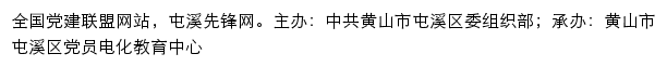 屯溪先锋网（中共黄山市屯溪区委组织部）网站详情