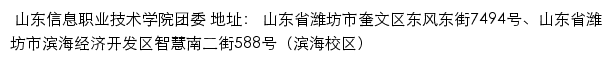 山东信息职业技术学院团委网站详情