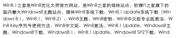 Win8.1之家（软媒）网站详情