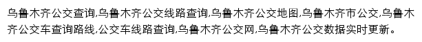 8684乌鲁木齐公交网网站详情