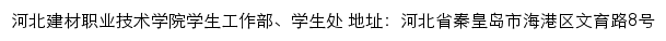河北建材职业技术学院学生工作部、学生处网站详情