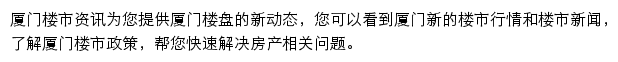 安居客厦门楼市资讯网站详情