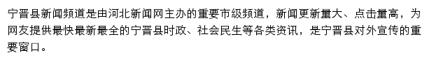 宁晋县新闻网网站详情