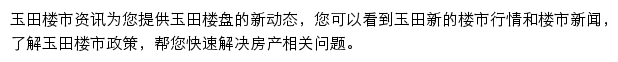 安居客玉田楼市资讯网站详情