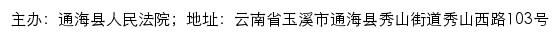 通海县人民法院司法信息网网站详情