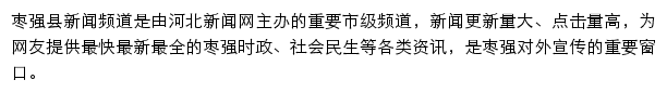 枣强县新闻网网站详情