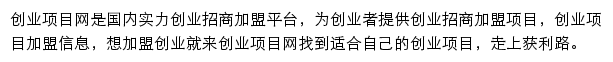 渠道网创业项目频道网站详情