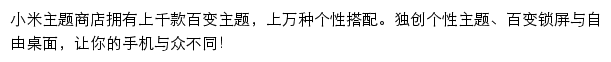 小米主题商店网站详情