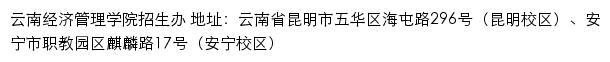 云南经济管理学院招生信息网网站详情