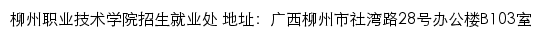 柳州职业技术学院招生就业处网站详情