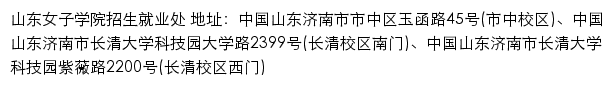 山东女子学院生信息网网站详情