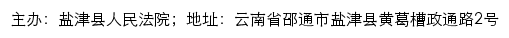 盐津县人民法院司法信息网网站详情