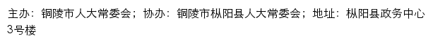 枞阳人大网（铜陵市枞阳县人民代表大会常务委员会）网站详情